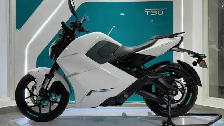 Raptee.HV T 30 EV bike comes to create a stir with a range of 200 Km.