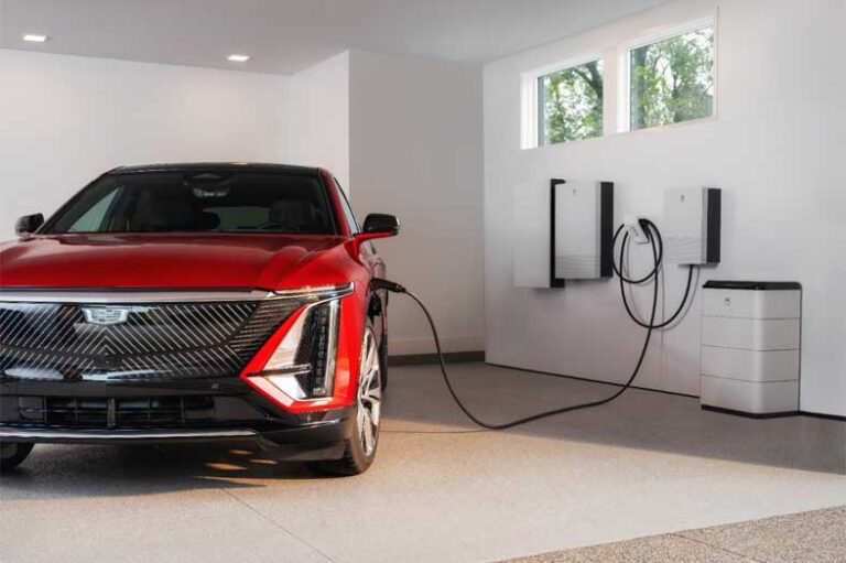 GM Energy’s PowerBank will allow EV owners to store and transfer energy.