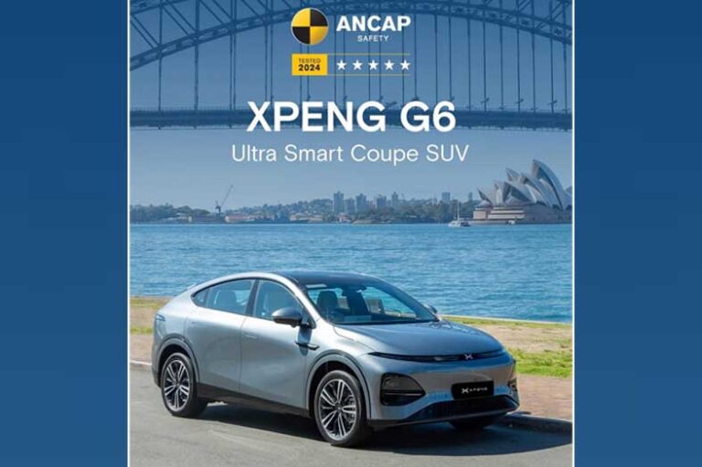 XPENG G6 achieves five-star ANCAP safety rating