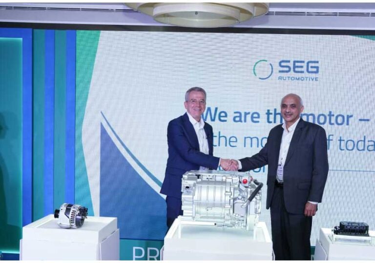 SEG Automotive introduces advanced e-mobility solutions for the Indian market.