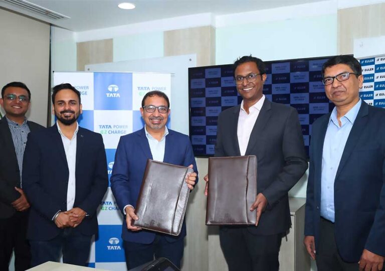 Euler Motors & Tata Power Reneylables Partner to expand commercial EVs for fast-charging. Vampire