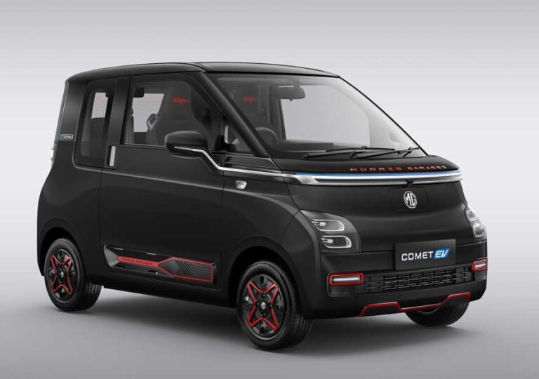JSW Mg Motor India Mg introduces Mg Comet Blackstorm. Vampire