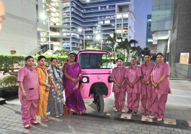 Omega Seki Mobility joined hands with women power and launched 2,500 pink auto-rickshaws for female drivers. Vampire