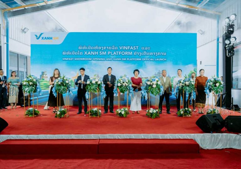 GSM launched XANH SM Platform, Laos started official distribution of Vinfast VF 3 and VF 5 EVS vampires