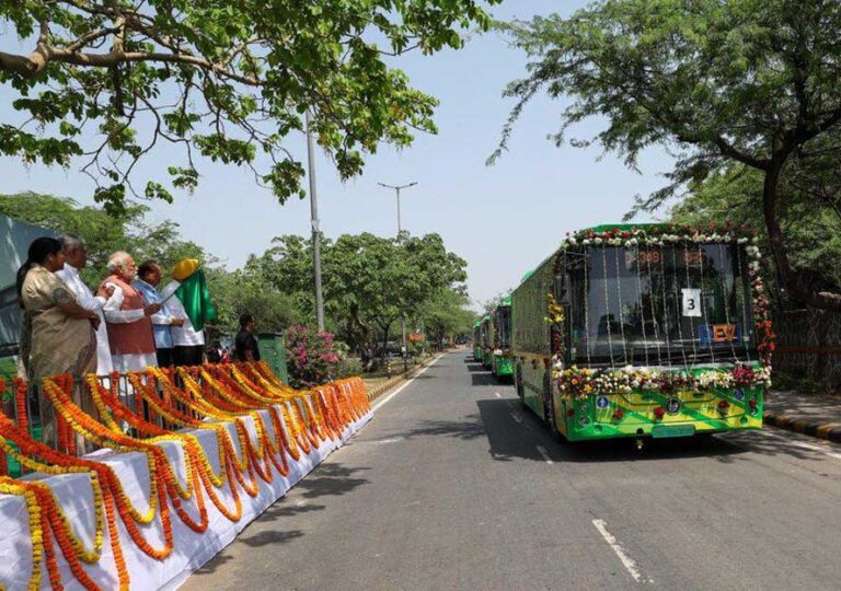 Honorable Prime Minister Flags from 200 PMI electric buses on World Environment Day. Vampire