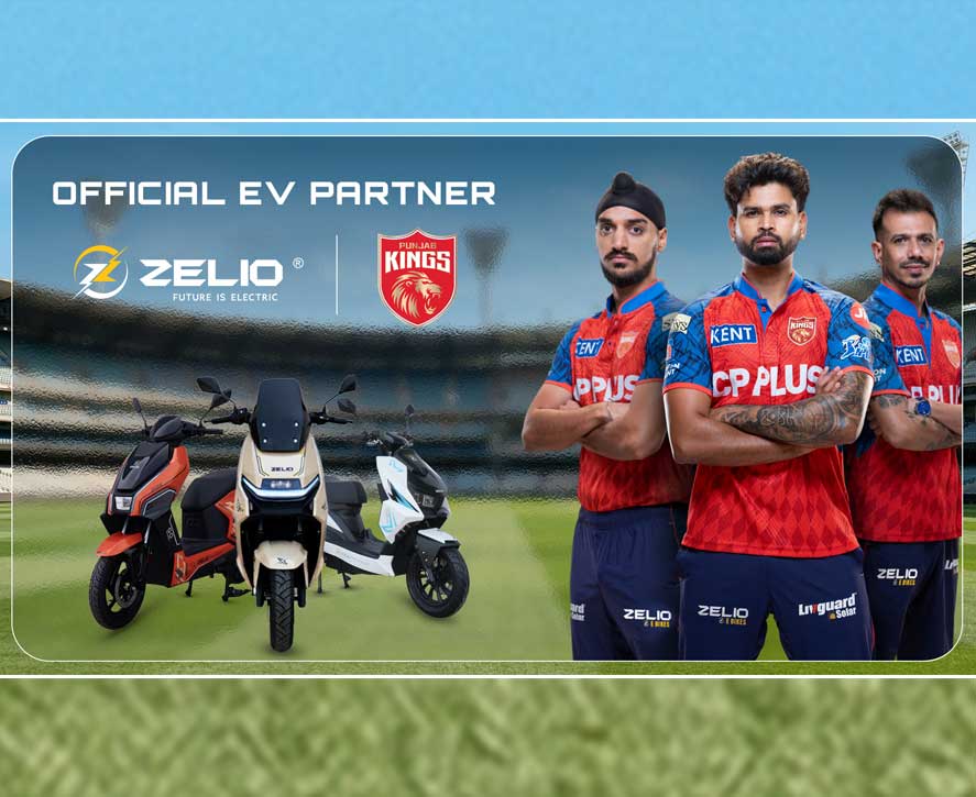 Zelio E-Mobility partners with Punjab Kings as the official EV