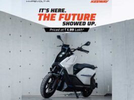 Keyway India enters premium EV segment with HypeVolt-R electric scooter.
